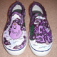 Illustration for article titled Oh hey! I painted even more shoes (and a work in progress)